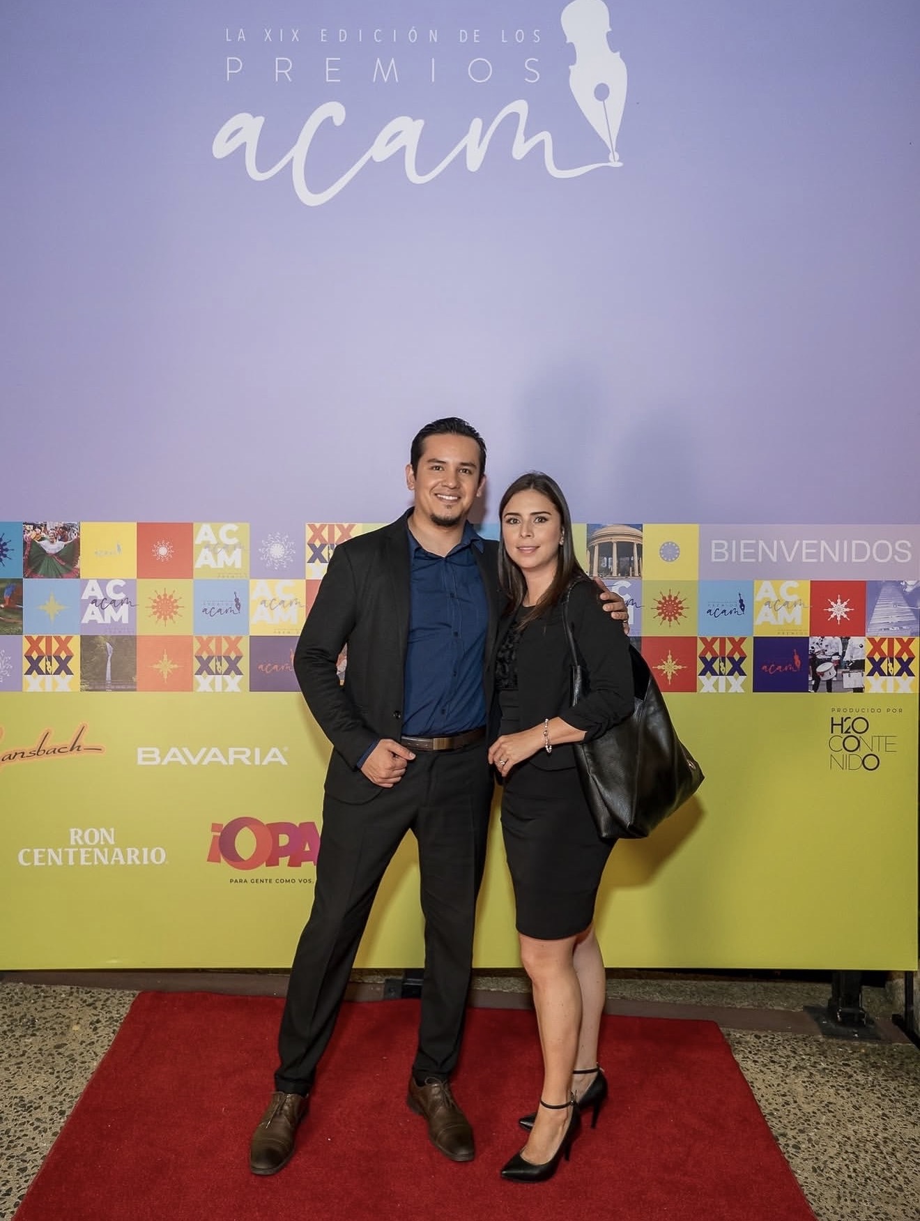 Diego Burga en la alfombra roja de los Premios ACAM